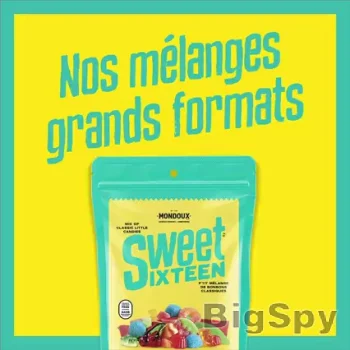 Sac de bonbons 1 kg - Sweet Sixteen Mondoux