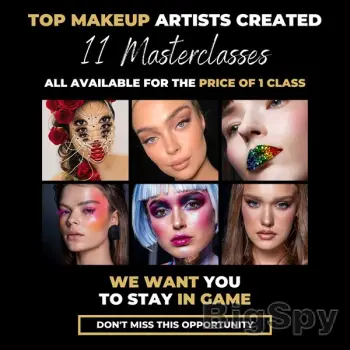 View More Life Changing Makeup Education With World Class MUAs. Learn Online & Master The Game Ads On BigSpy