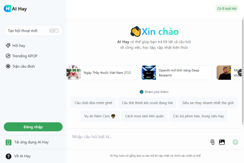 AI Hay - Hỏi đáp cùn
