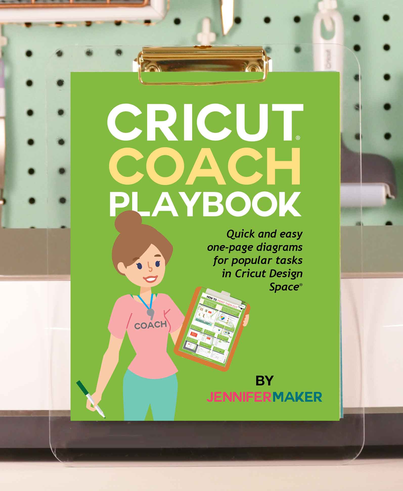 Cricut Coach Playbook: Quick and Easy One-Page Diagrams for Popular Tasks in Cricut Design Space [Book]