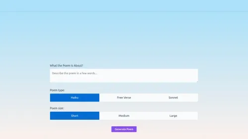 AI Poem Generator - 