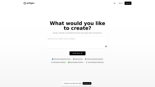 Softgen - AI Web App