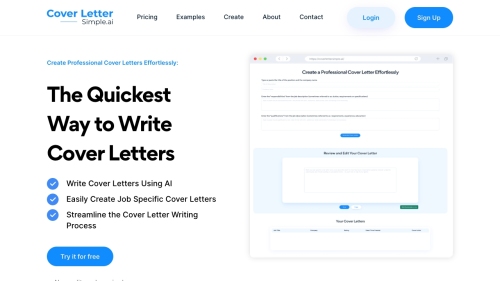 CoverLetterSimple.ai