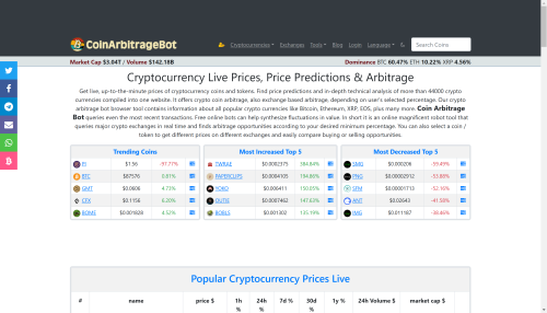 coinarbitragebot.com