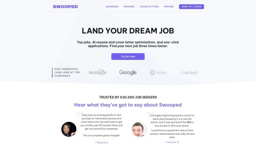 Swooped | Job Board 